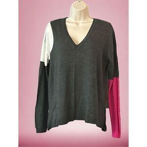 Lane Bryant Fine Merino Collection Sweater Womens 14/16 Colorblock
